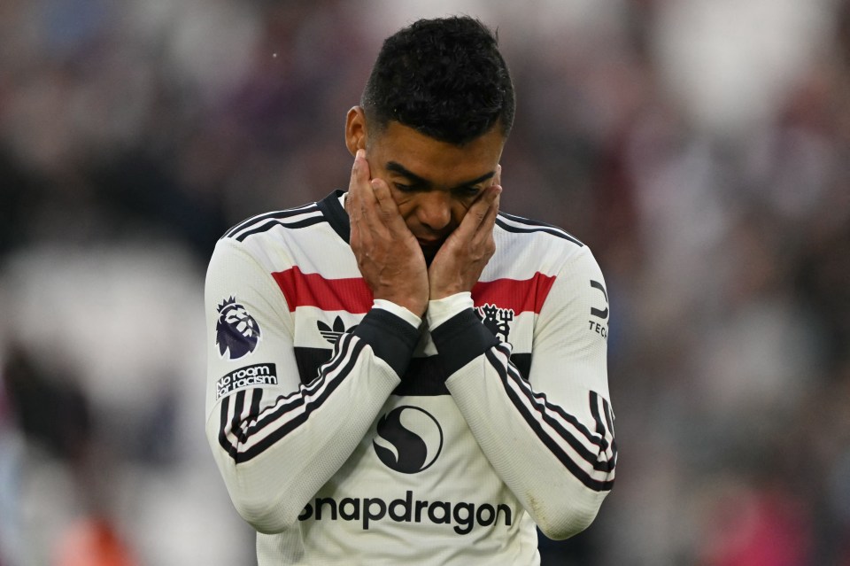 Casemiro has fallen out of favour since Amorim took over at Manchester United
