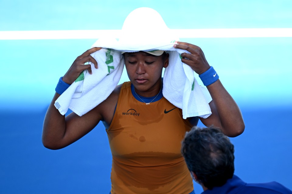 Osaka was visibly upset after she had to retire in the championship match of the ASB Classic