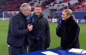 Under-fire Champions League boss swears on live TV and prompts awkward laugh from host