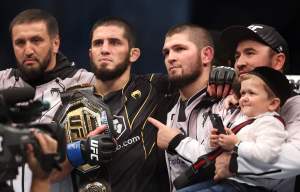 Georges St-Pierre predicts how Islam Makhachev would do against Khabib Nurmagomedov