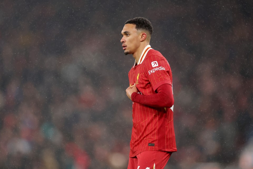 Alexander-Arnold struggled in what was potentially his final game against Man United as a Liverpool player