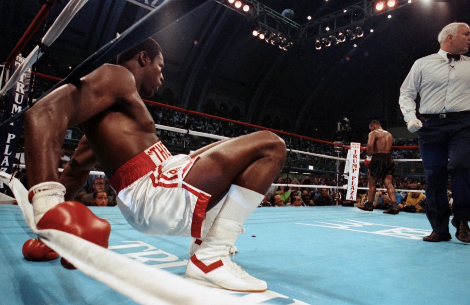 Williams was in no position to continue after the left hook